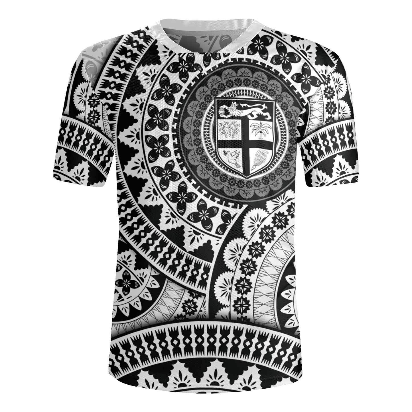 Fiji Rugby Jersey Bula Fijian Circle Pattern Design