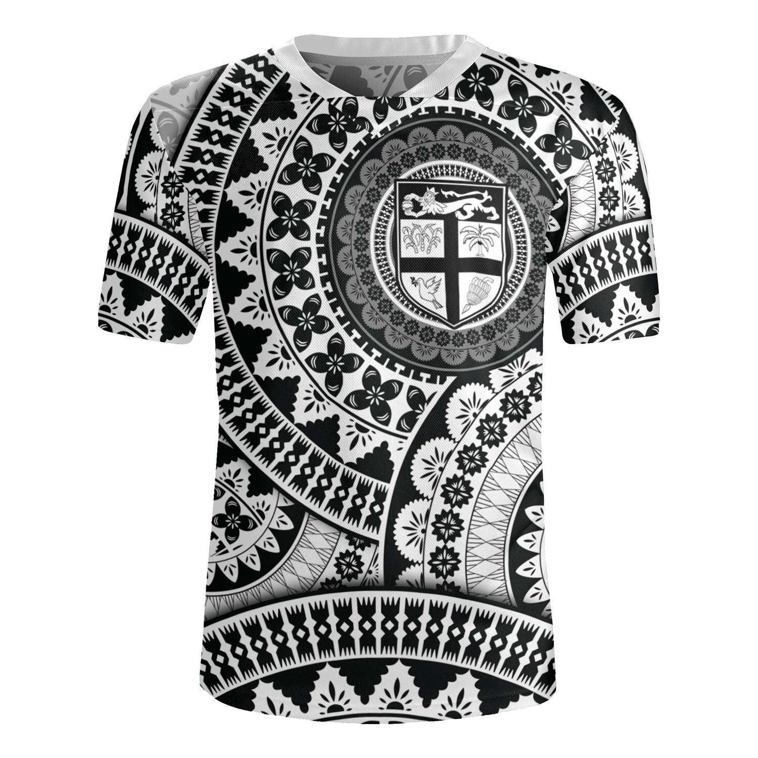 Fiji Rugby Jersey Bula Fijian Circle Pattern Design