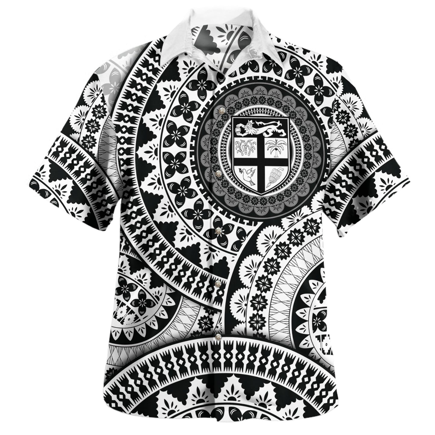 Fiji Hawaiian Shirt Bula Fiji Masi With Tagimaucia Flowers