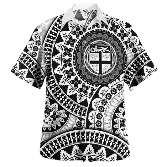 Fiji Hawaiian Shirt Bula Fiji Masi With Tagimaucia Flowers