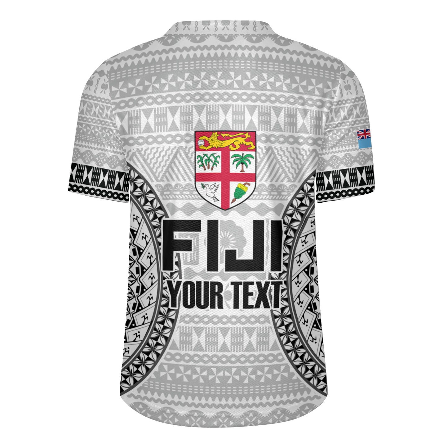Fiji Custom Personalised Rugby Jersey Seal With Map Fijian Tapa Patterns