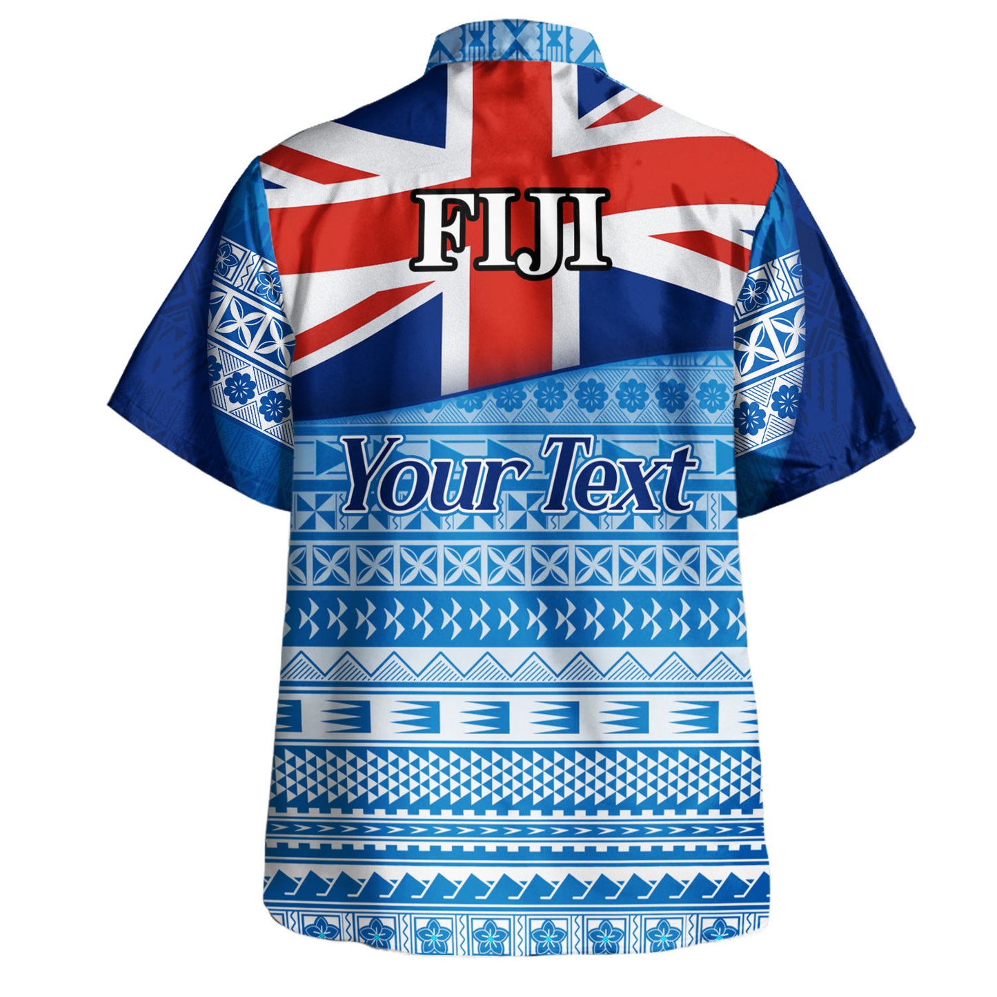Fiji Custom Personalised Hawaiian Shirt Tapa Fijian Seamless Pattern