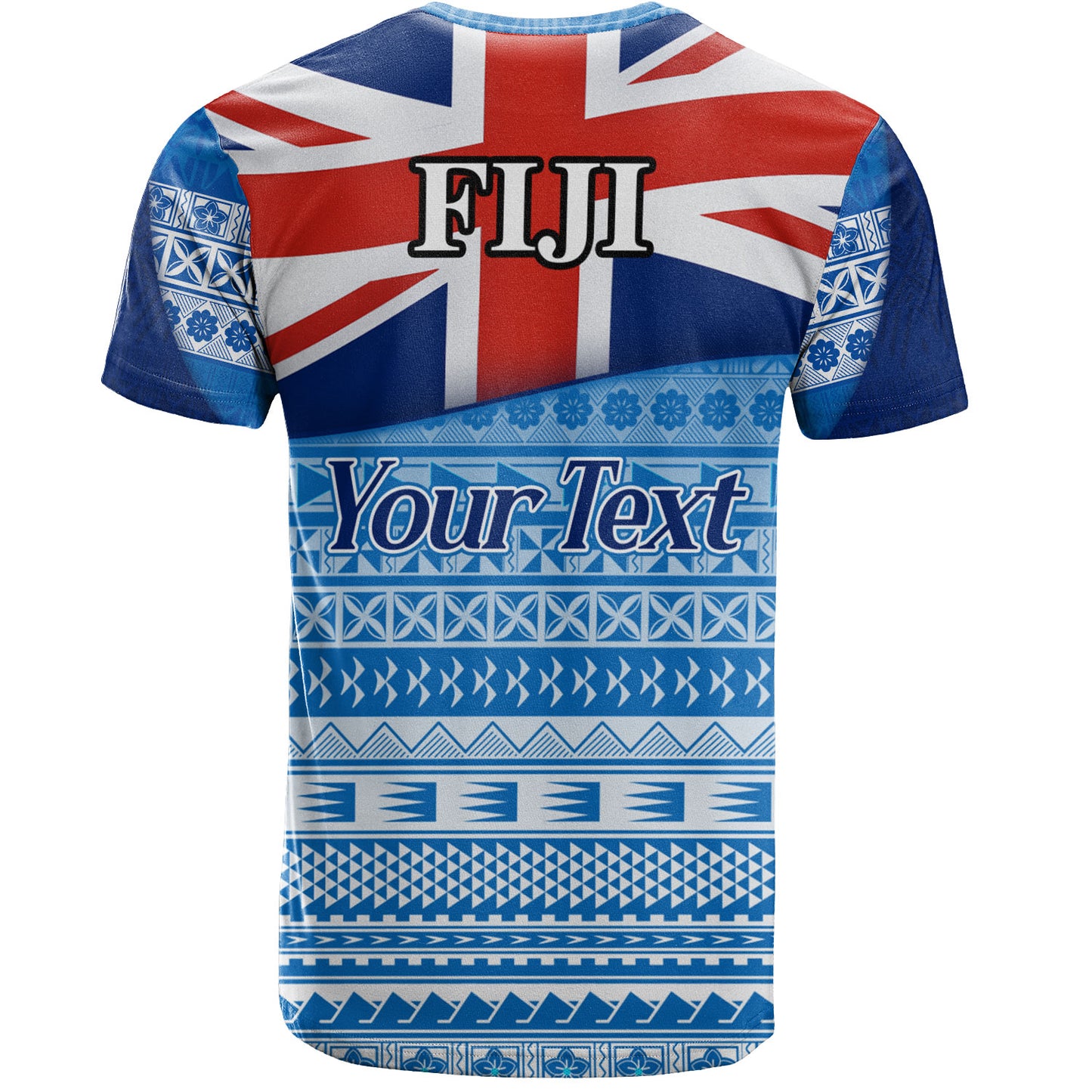 Fiji Custom Personalised T-Shirt Tapa Fijian Seamless Pattern