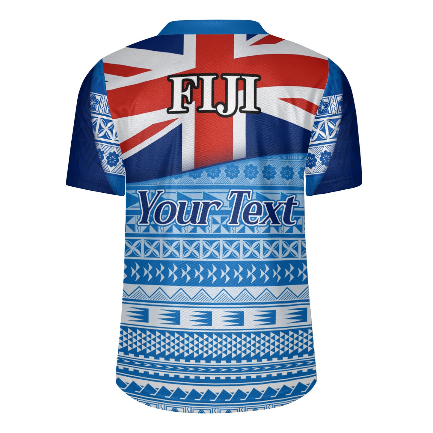 Fiji Custom Personalised Rugby Jersey Tapa Fijian Seamless Pattern