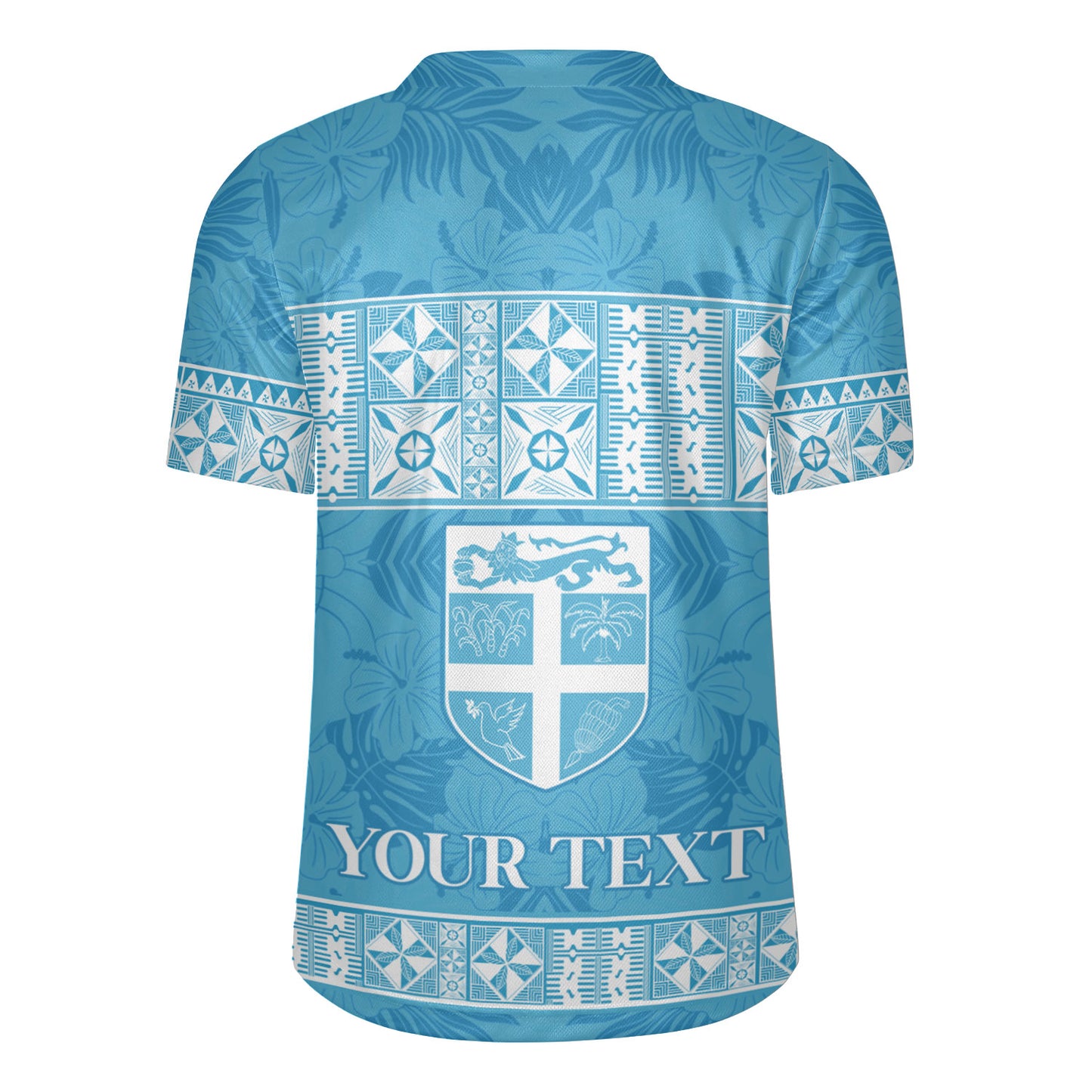 Fiji Rugby Jersey Custom Traditional Fijian Masi Pink Color