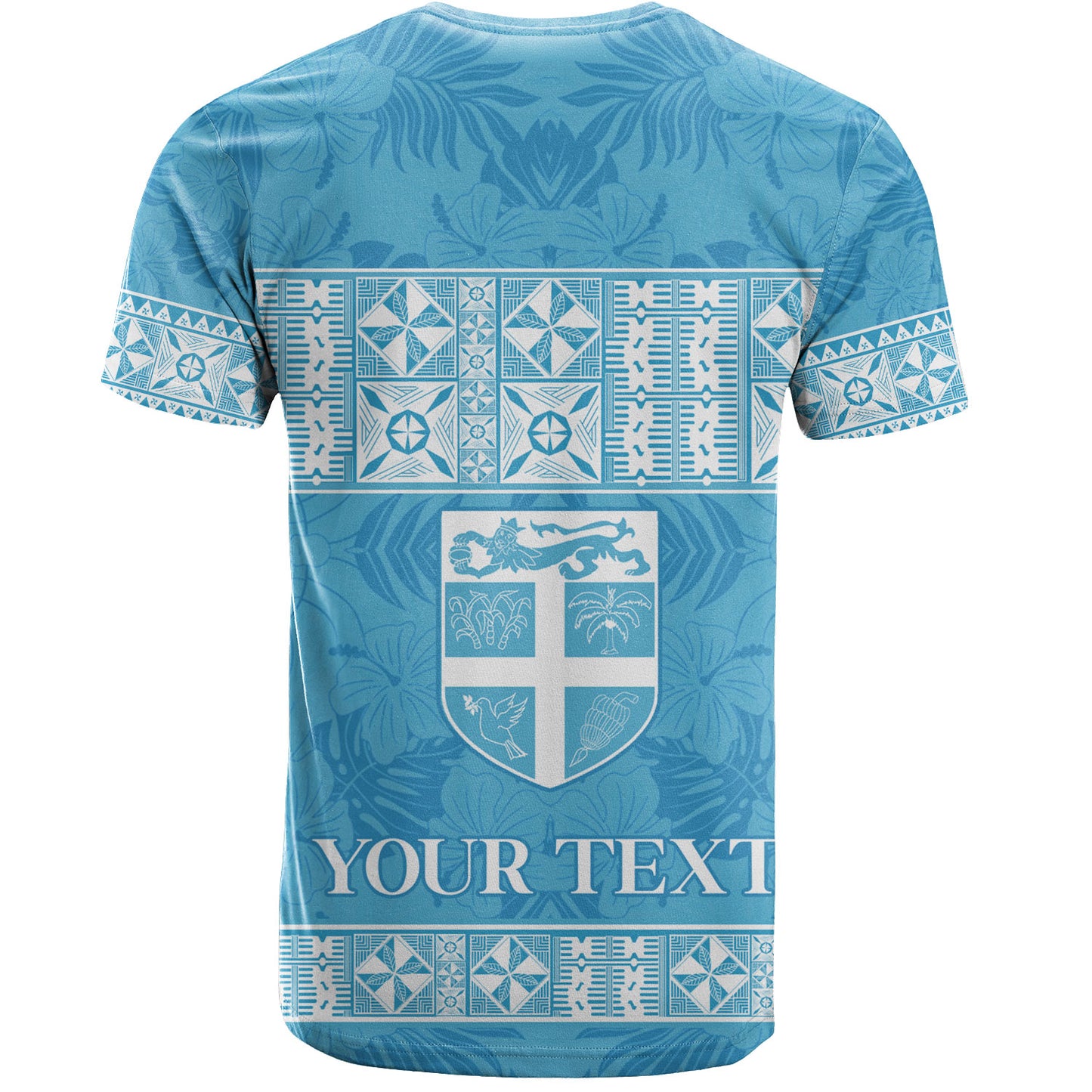 Fiji T-Shirt Custom Traditional Fijian Masi Pink Color
