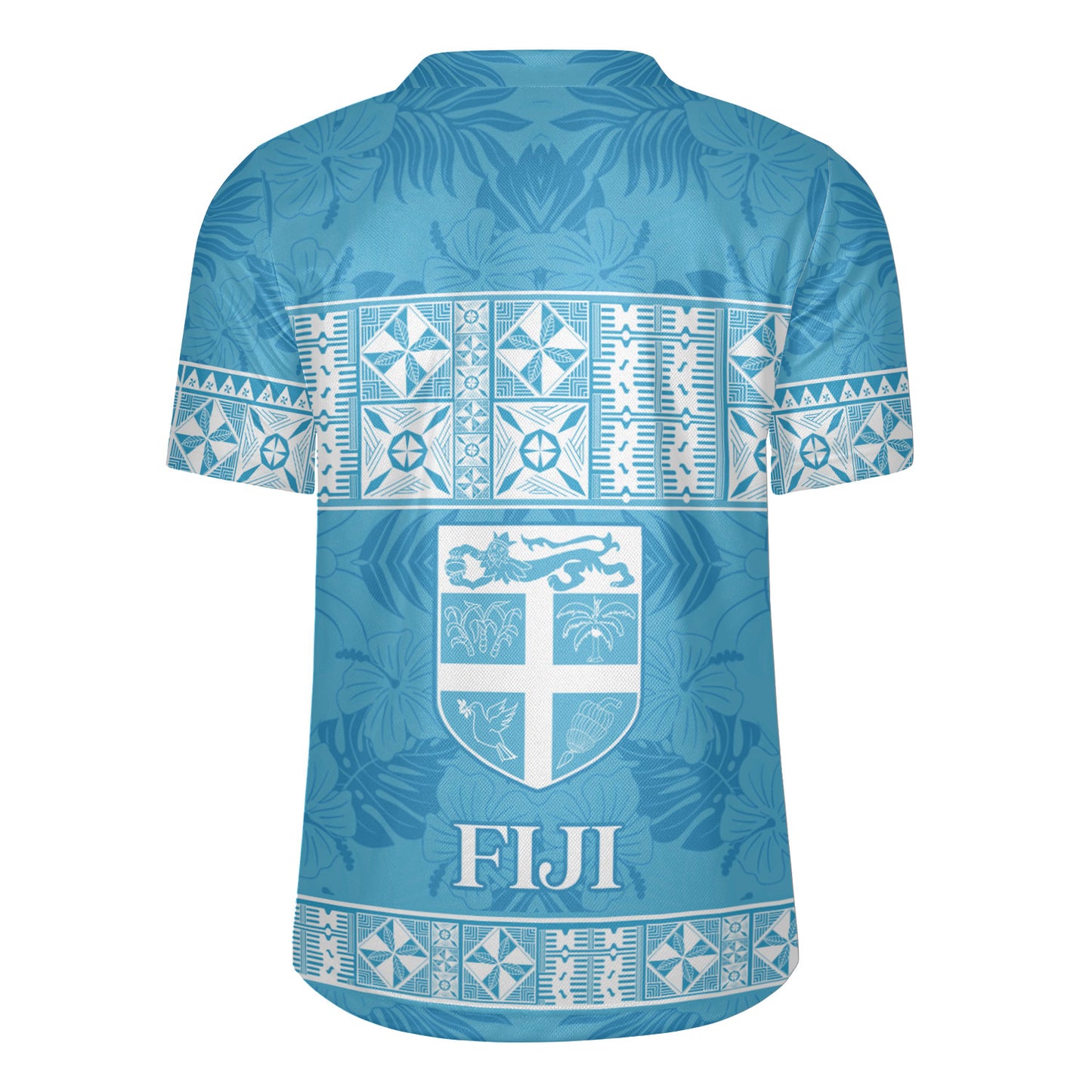 Fiji Rugby Jersey Custom Traditional Fijian Masi Pink Color