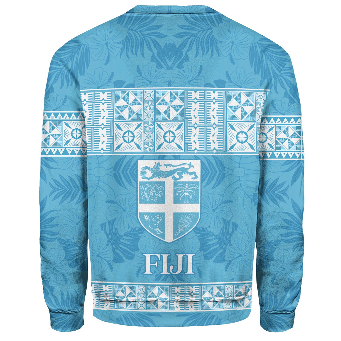 Fiji Sweatshirt Custom Traditional Fijian Masi Pink Color