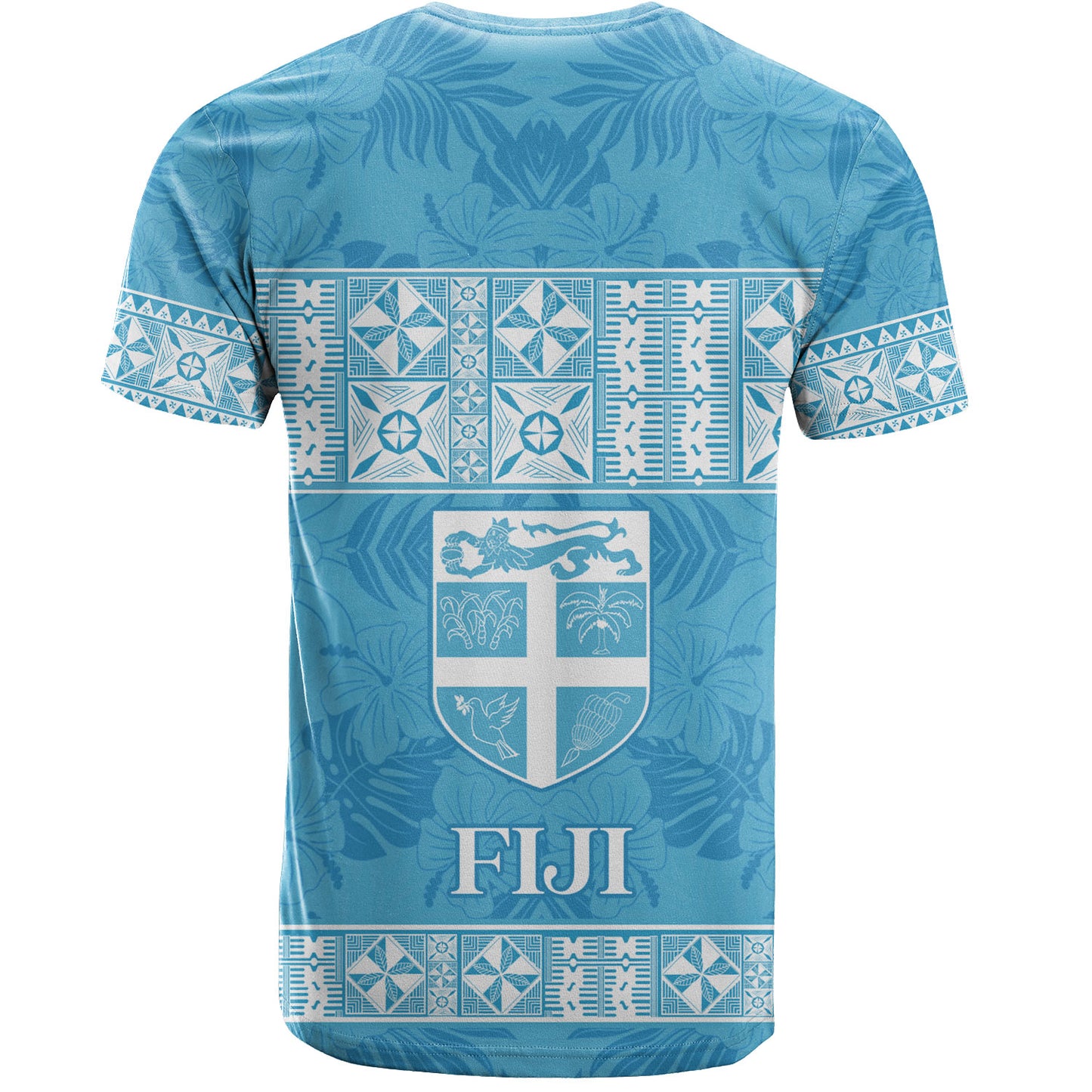 Fiji T-Shirt Custom Traditional Fijian Masi Pink Color