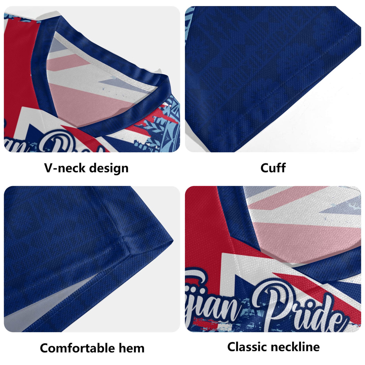 Fiji Rugby Jersey - Custom Fijian Pride Masi Patterns