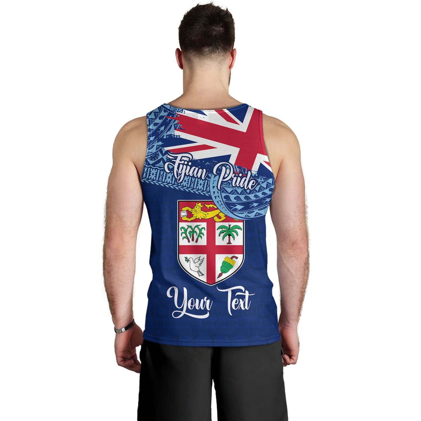Fiji Tank Top - Custom Fijian Pride Masi Patterns