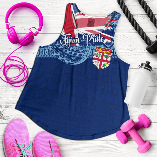Fiji Women Tank - Custom Fijian Pride Masi Patterns