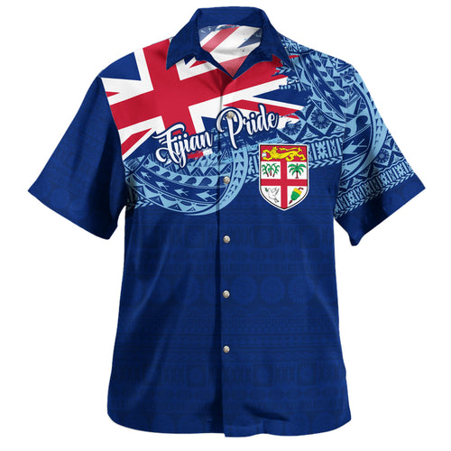 Fiji Hawaiian Shirt - Custom Fijian Tapa Patterns Sport Style