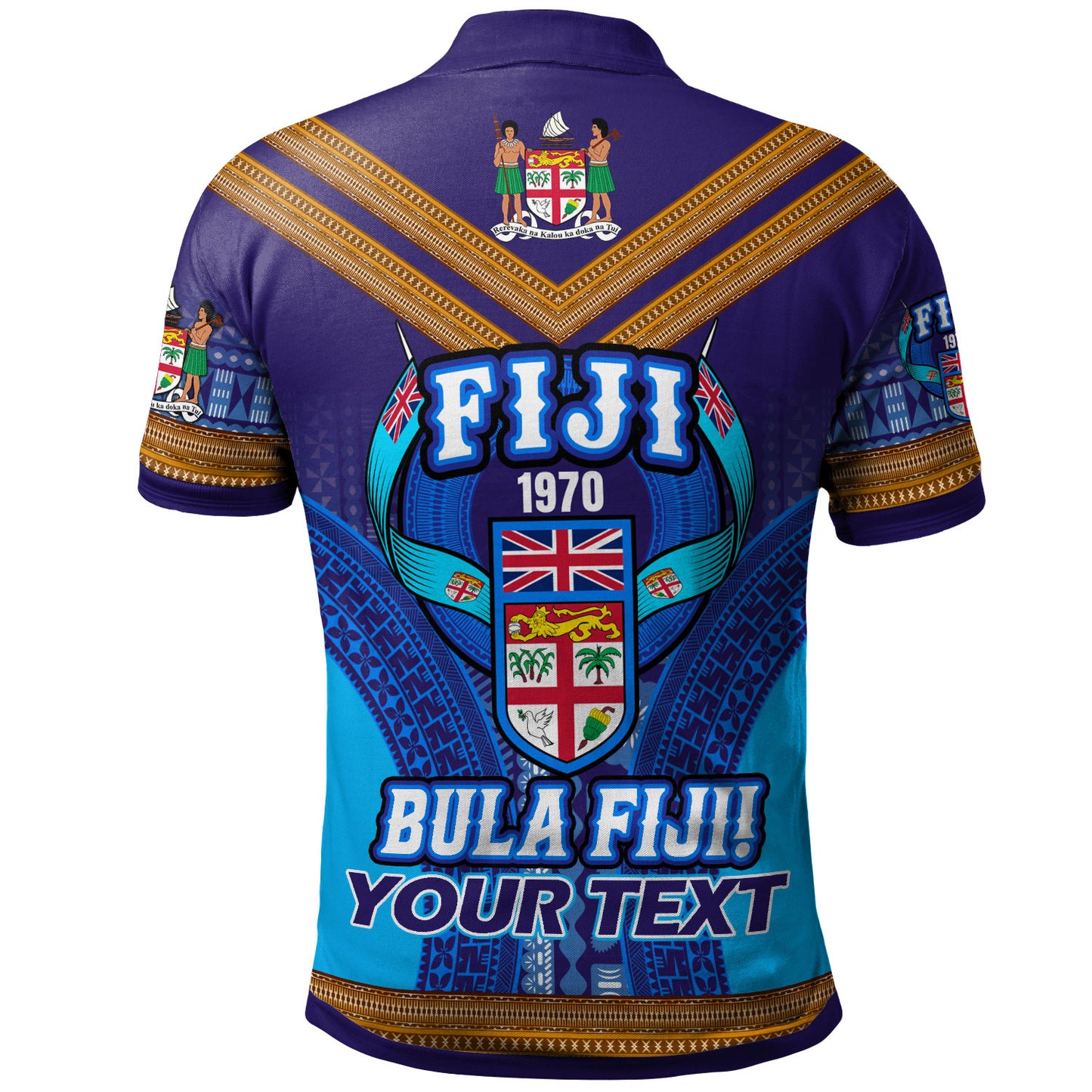 Fiji Day Polo Shirt - Custom BULA FIJI Tapa Patterns Polo Shirt