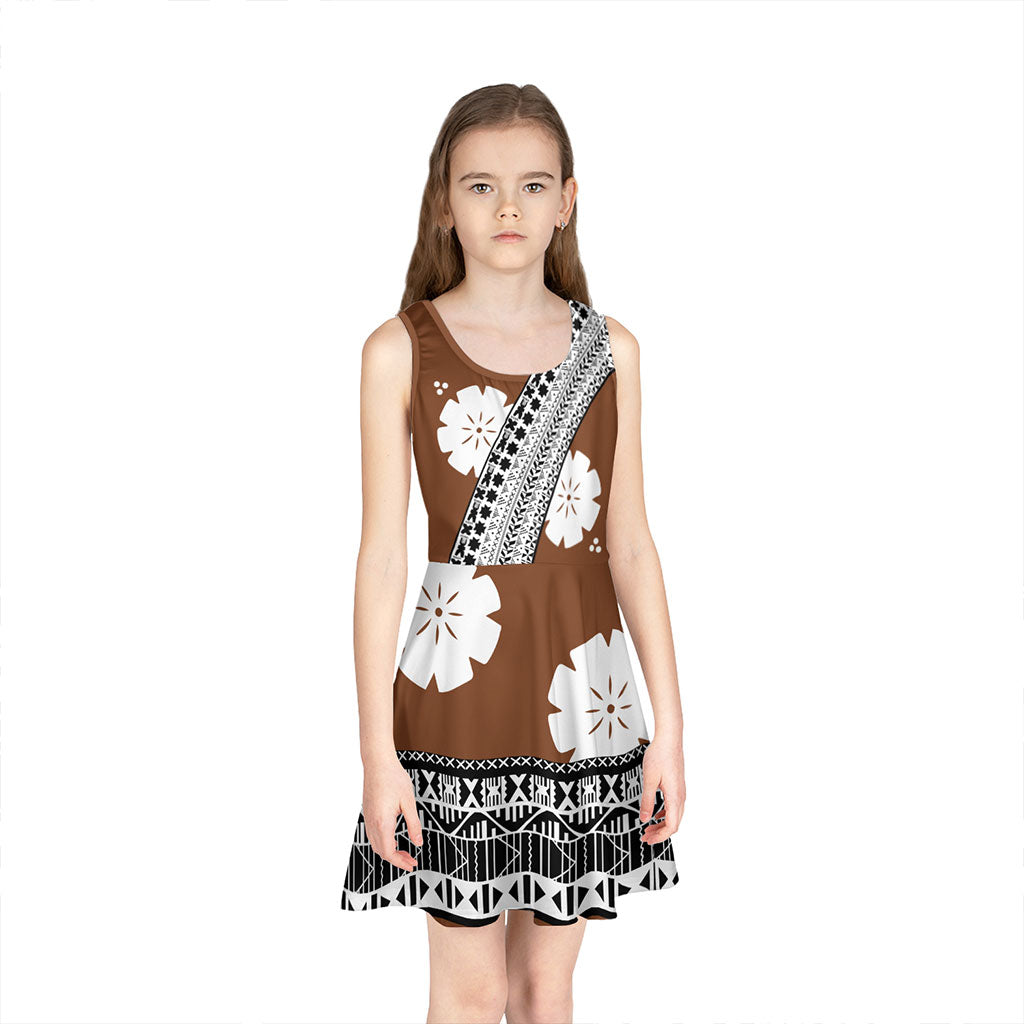 Fiji Girls Sleeveless Sundress Masi Curve