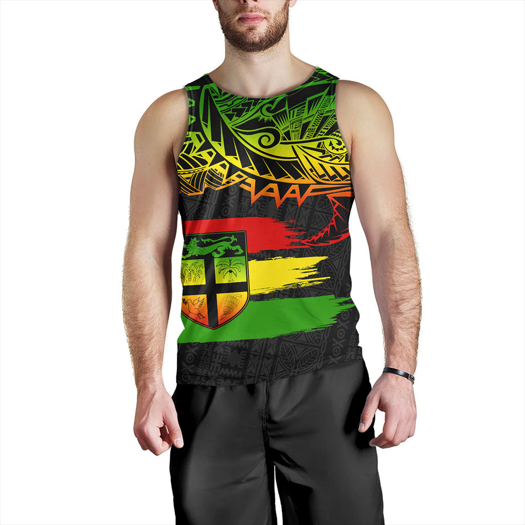 Fiji Tank Top Tribal Melanesia Grunge Reggae