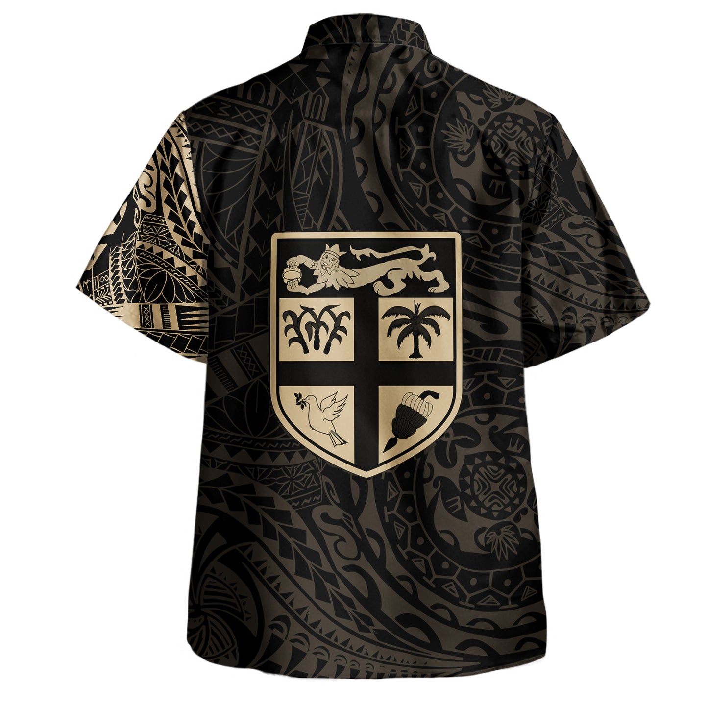 Fiji Hawaiian Shirt Fiji Flag Polynesian Tattoo Style