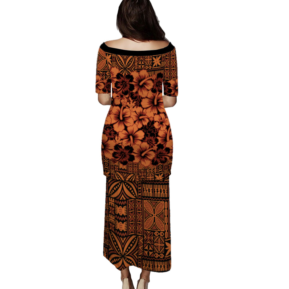 Fiji Combo Puletasi And Shirt Hibiscus Festival