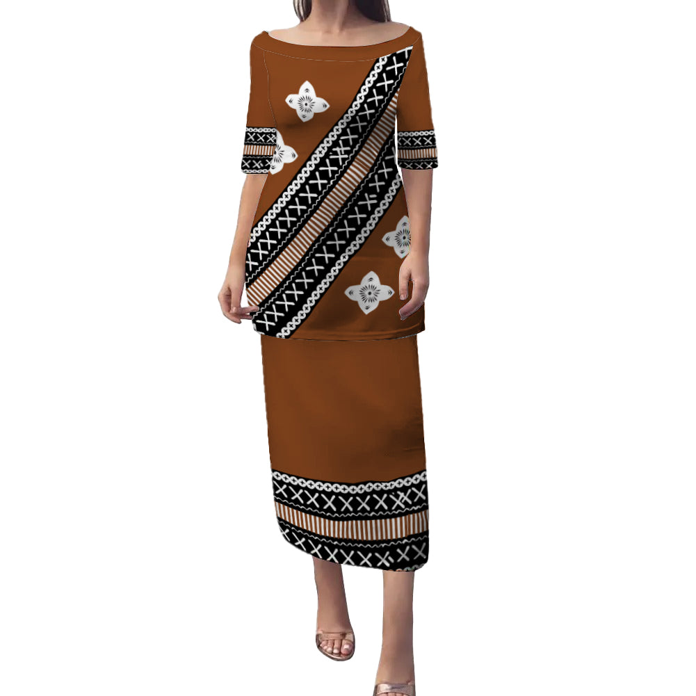Fiji Puletasi Tapa Design