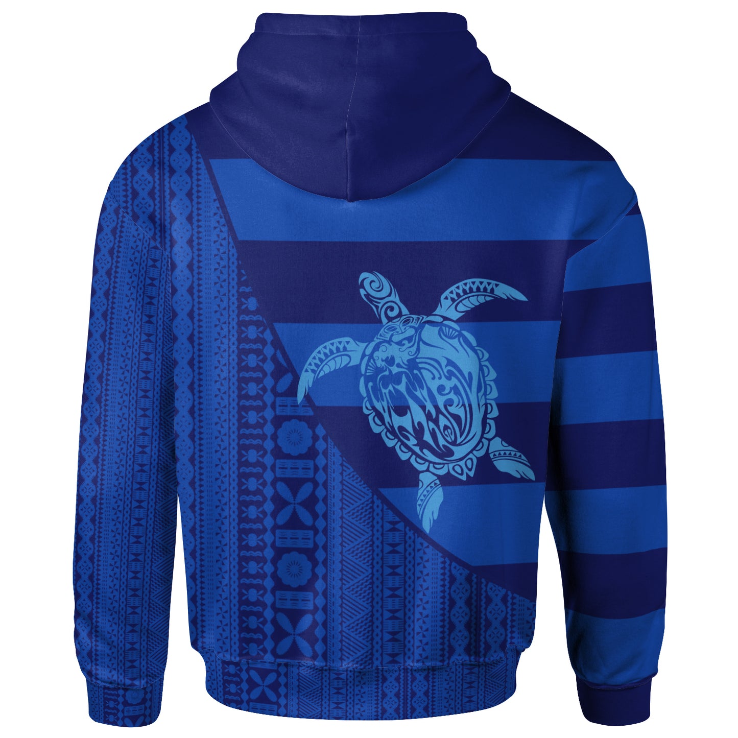 Fiji Tapa Hoodie - Fiji Turtle Mermaid