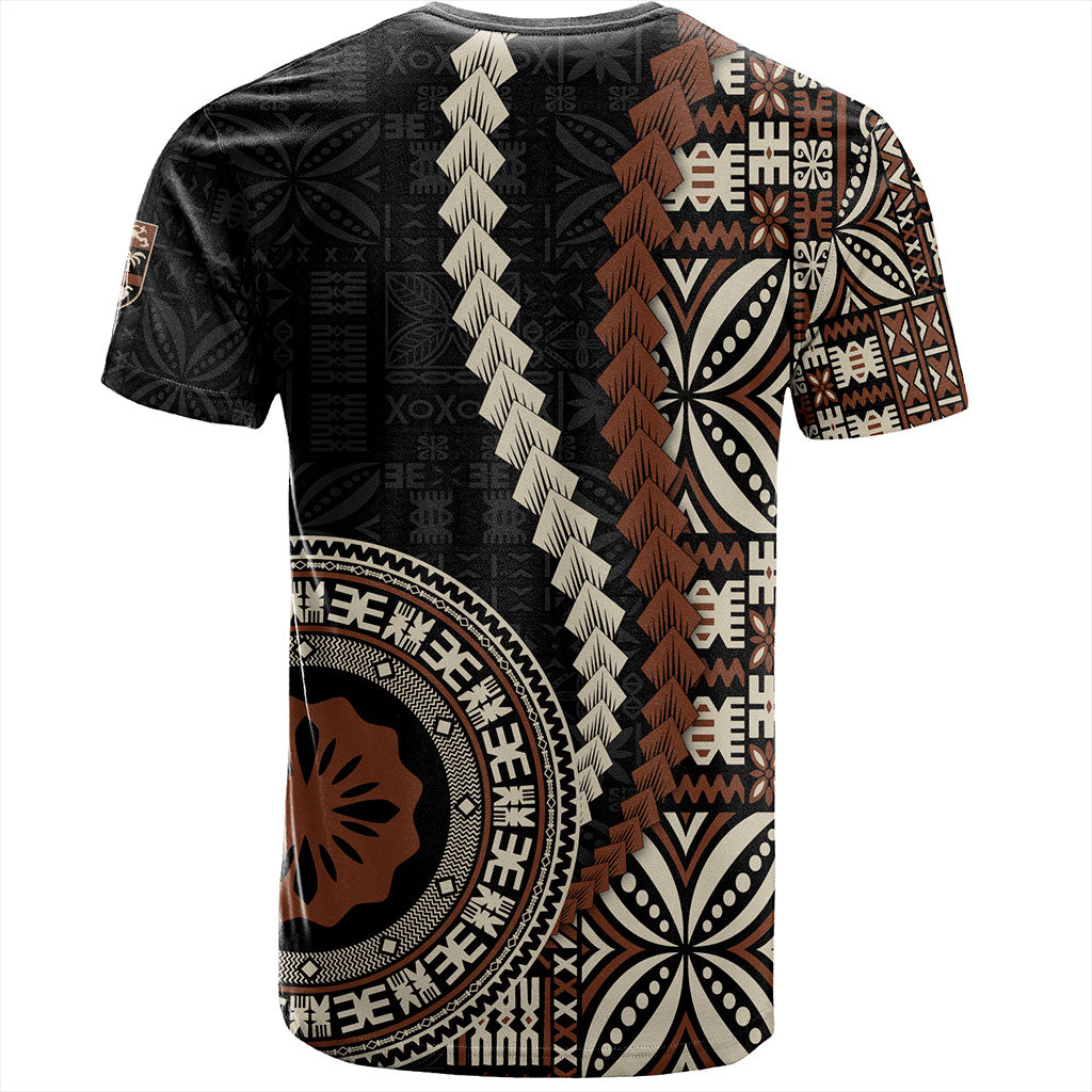 Fiji T-Shirt Kesakesa Masi Diamond Tapa Tribal