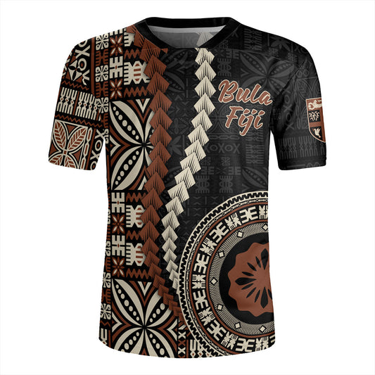 Fiji Rugby Jersey Kesakesa Masi Diamond Tapa Tribal