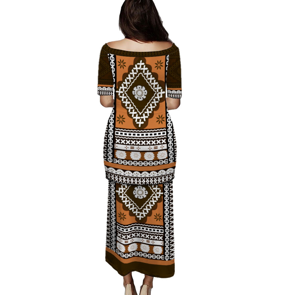 Fijian Masi Traditional Patterns Puletasi 01