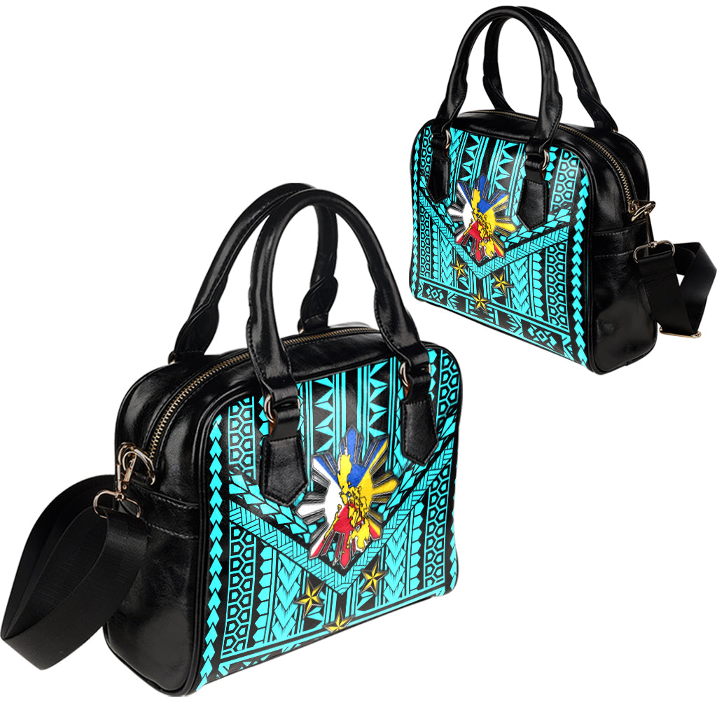 Philippines Filipinos Sun And Stars Tribal Tattoo Patterns Style Shoulder Handbag