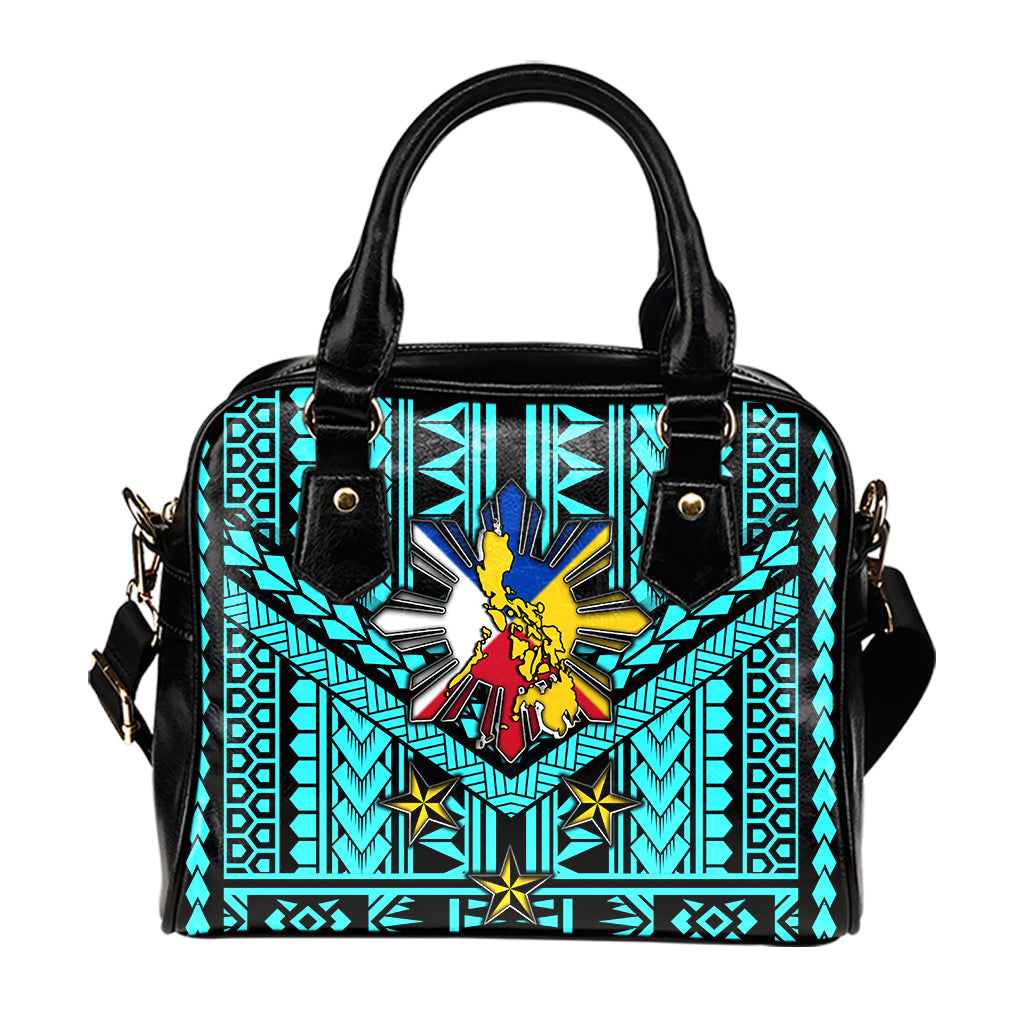 Philippines Filipinos Sun And Stars Tribal Tattoo Patterns Style Shoulder Handbag