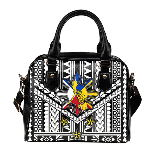 Philippines Filipinos Sun And Stars Tribal Tattoo Patterns Style Shoulder Handbag