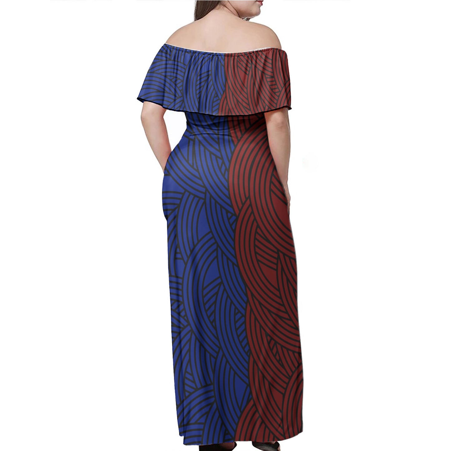 Philippines Filipinos Lapu Lapu Heroes Special Style Women Off Shoulder Long Dress