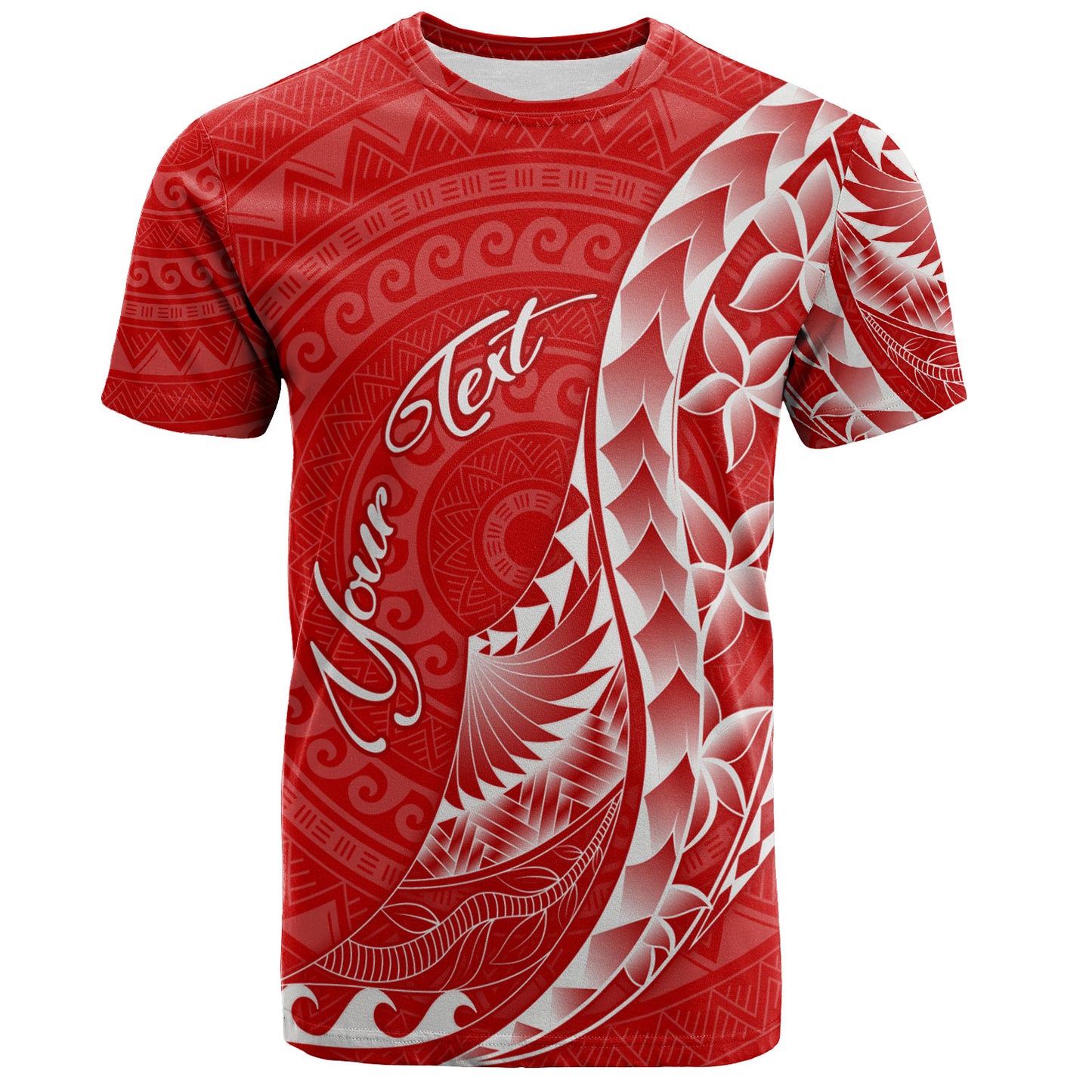 French Polynesia Custom Personalised T-Shirt Coat Of Arms Tribal Patterns Style