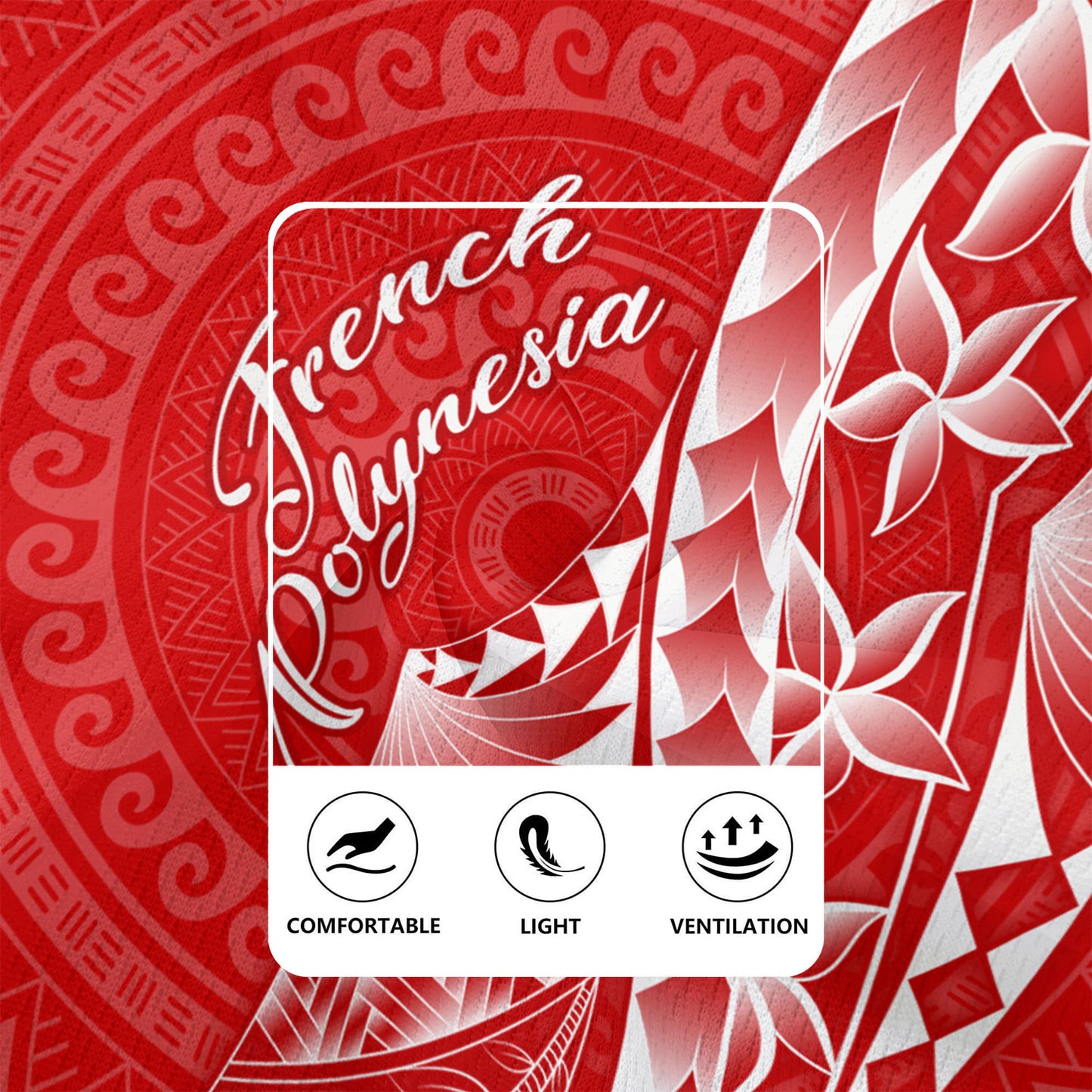 French Polynesia Custom Personalised Rugby Jersey Coat Of Arms Tribal Patterns Style