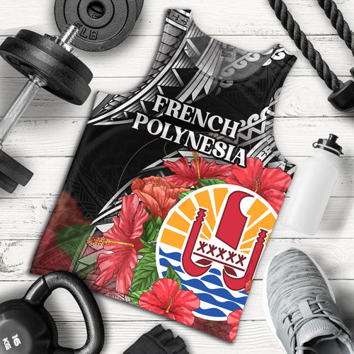 French Polynesia Custom Personalised Tank Top Seal Hibiscus Flowers Special Style