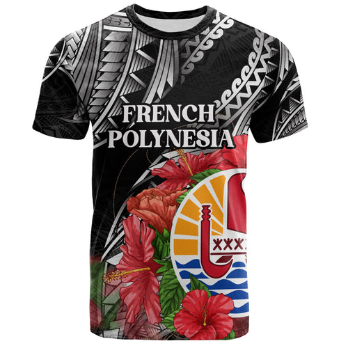 French Polynesia Custom Personalised T-Shirt Seal Hibiscus Flowers Special Style