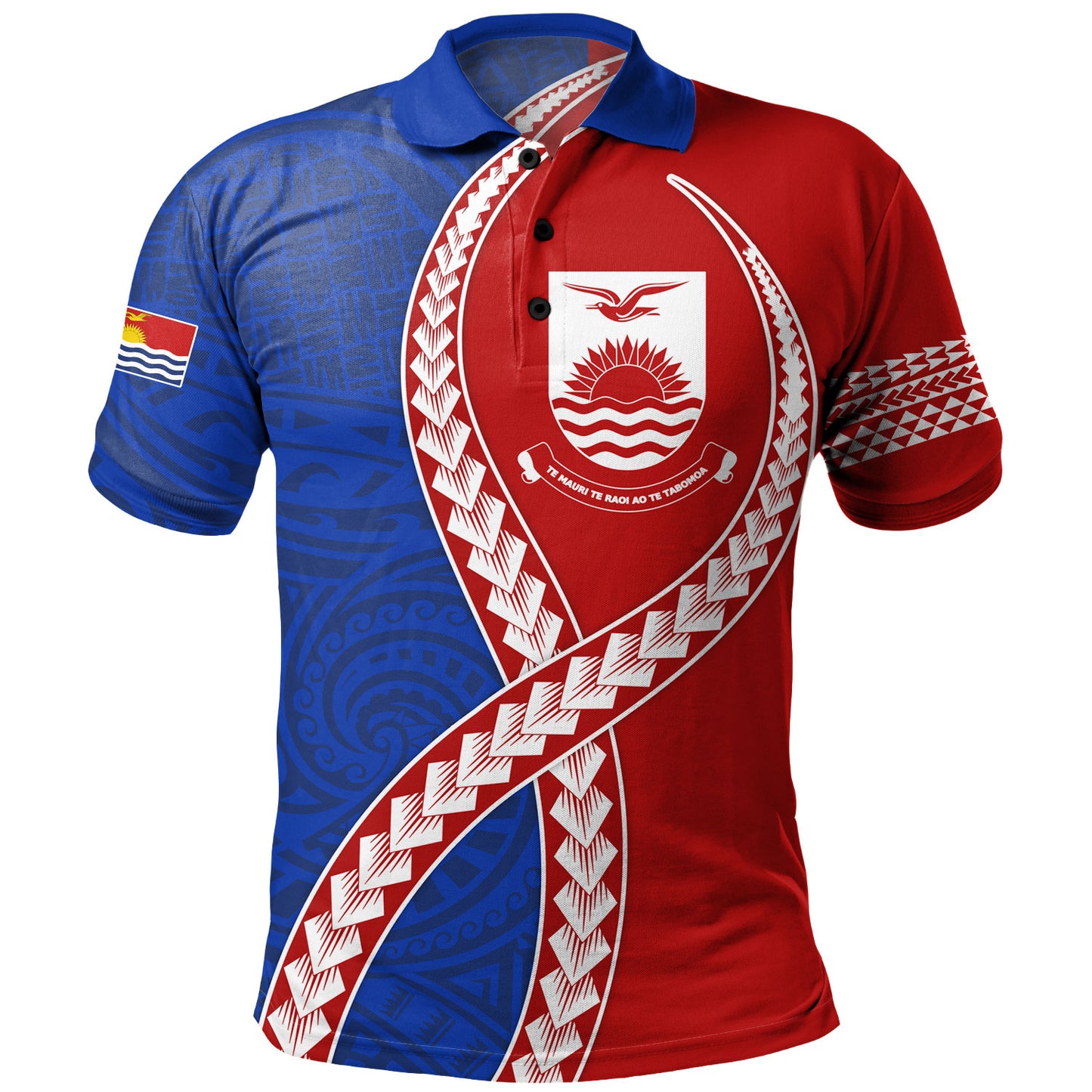 Kiribati Polo Shirt Tribal Polynesian In My Heart