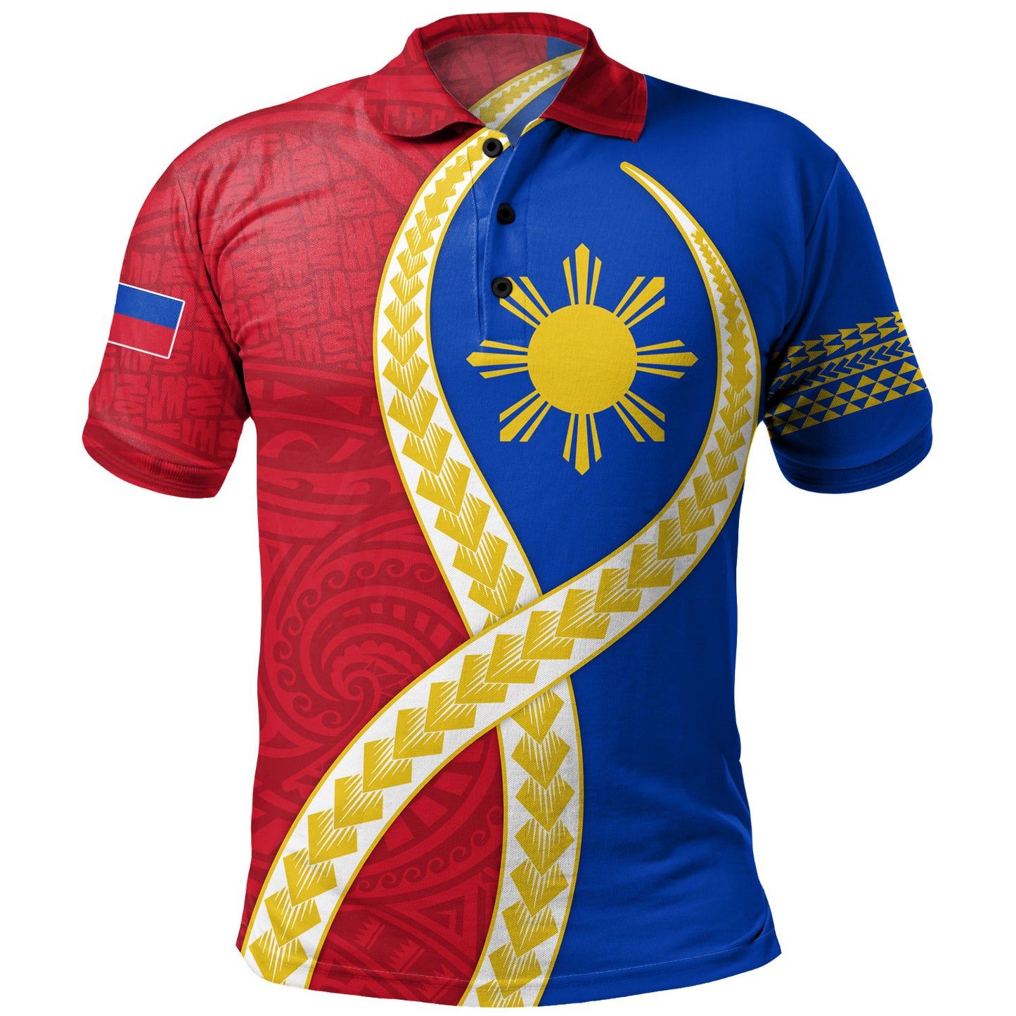 Philippines Filipinos Polo Shirt Tribal Polynesian In My Heart