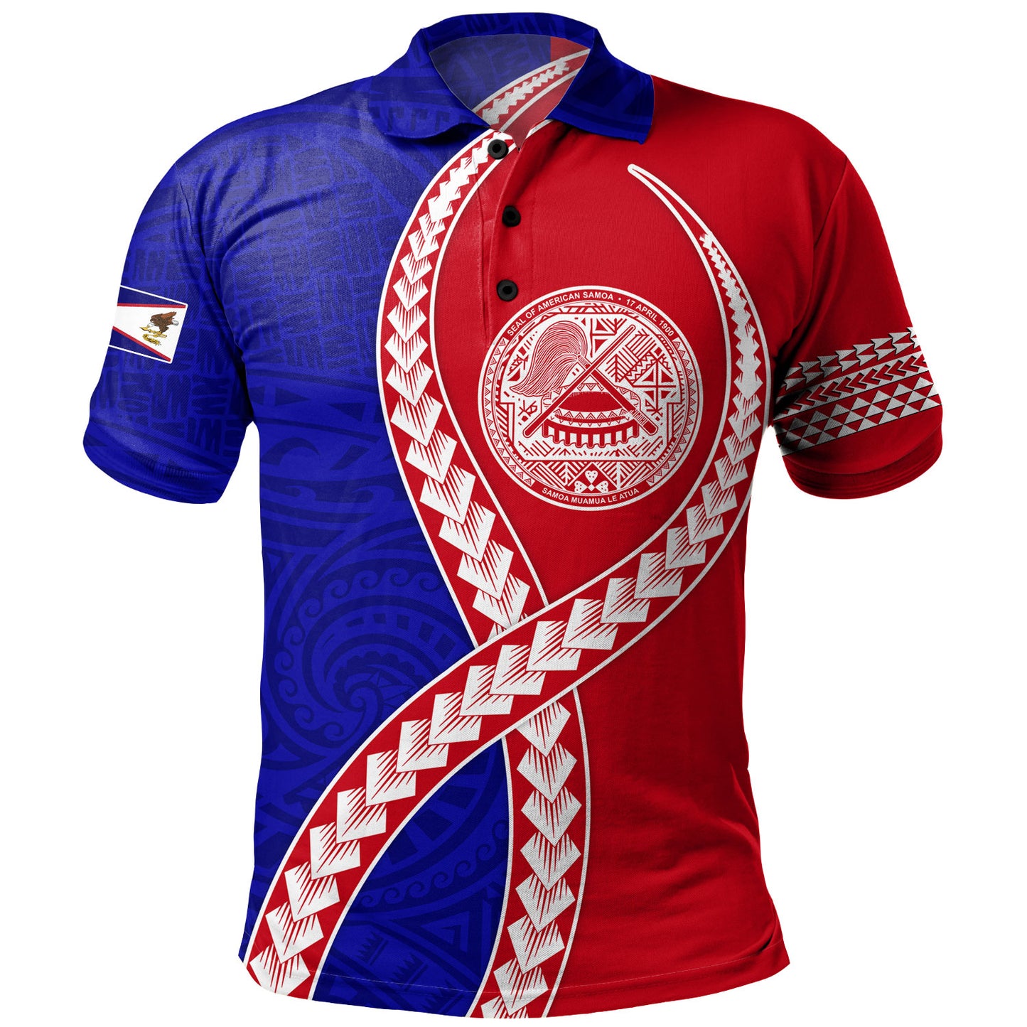 American Samoa Polo Shirt Tribal Polynesian In My Heart