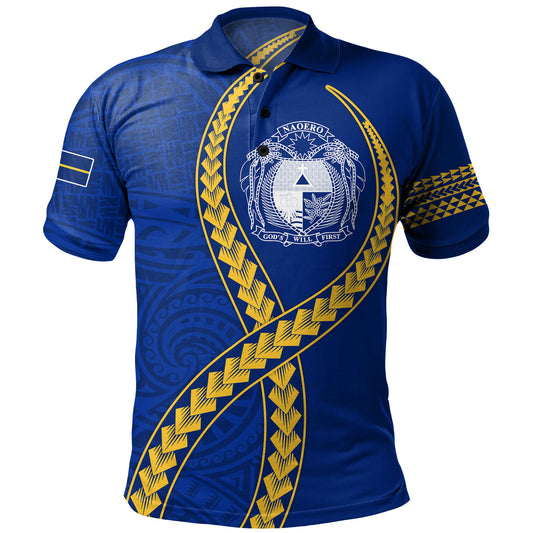 Nauru Polo Shirt Tribal Polynesian In My Heart