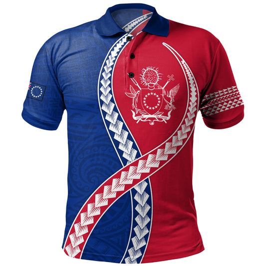 Cook Islands Polo Shirt Tribal Polynesian In My Heart