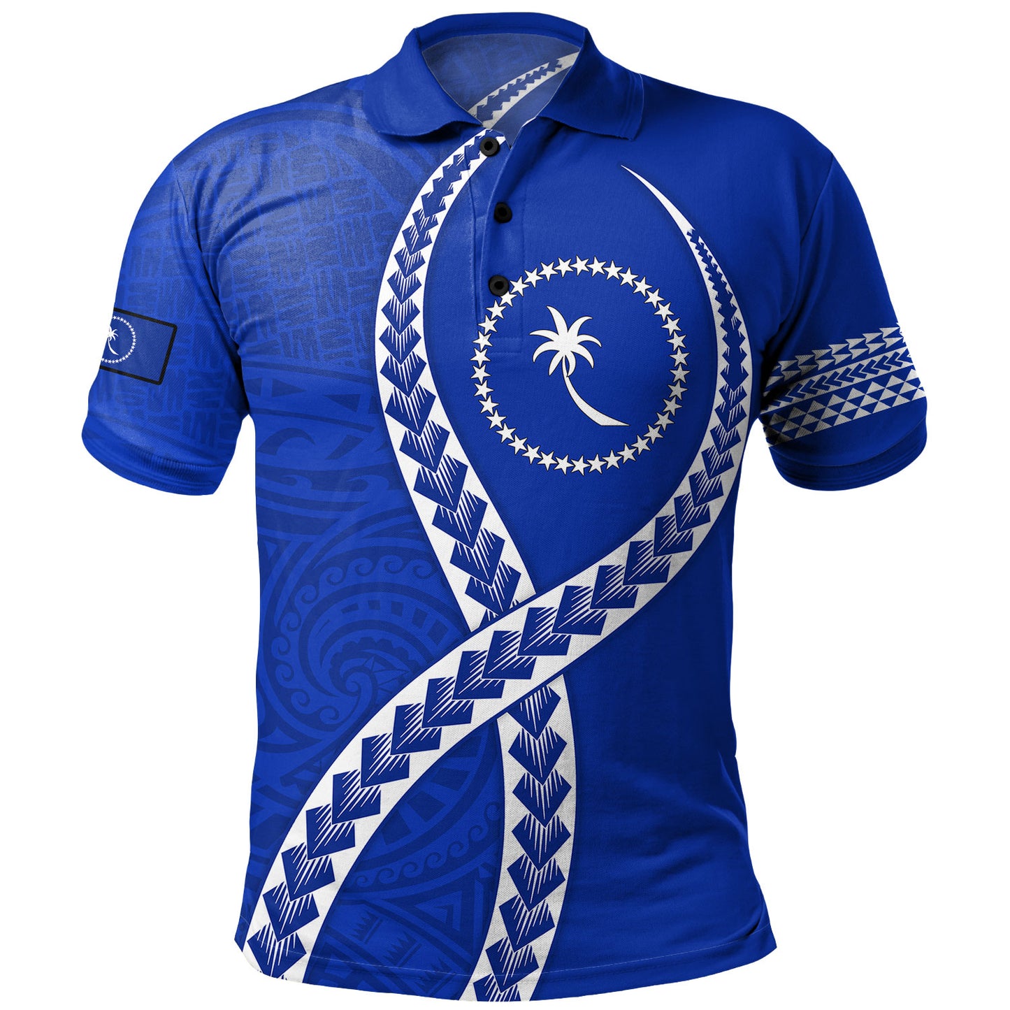 Chuuk State Polo Shirt Tribal Polynesian In My Heart