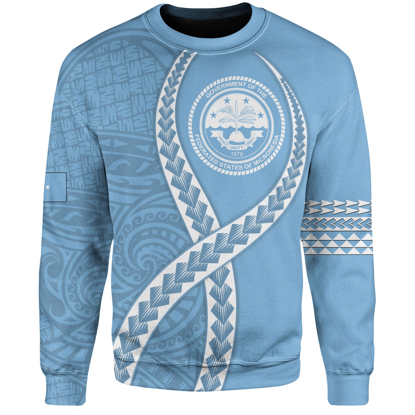 Federated States of Micronesia Sweatshirt Tribal Polynesian In My Heart