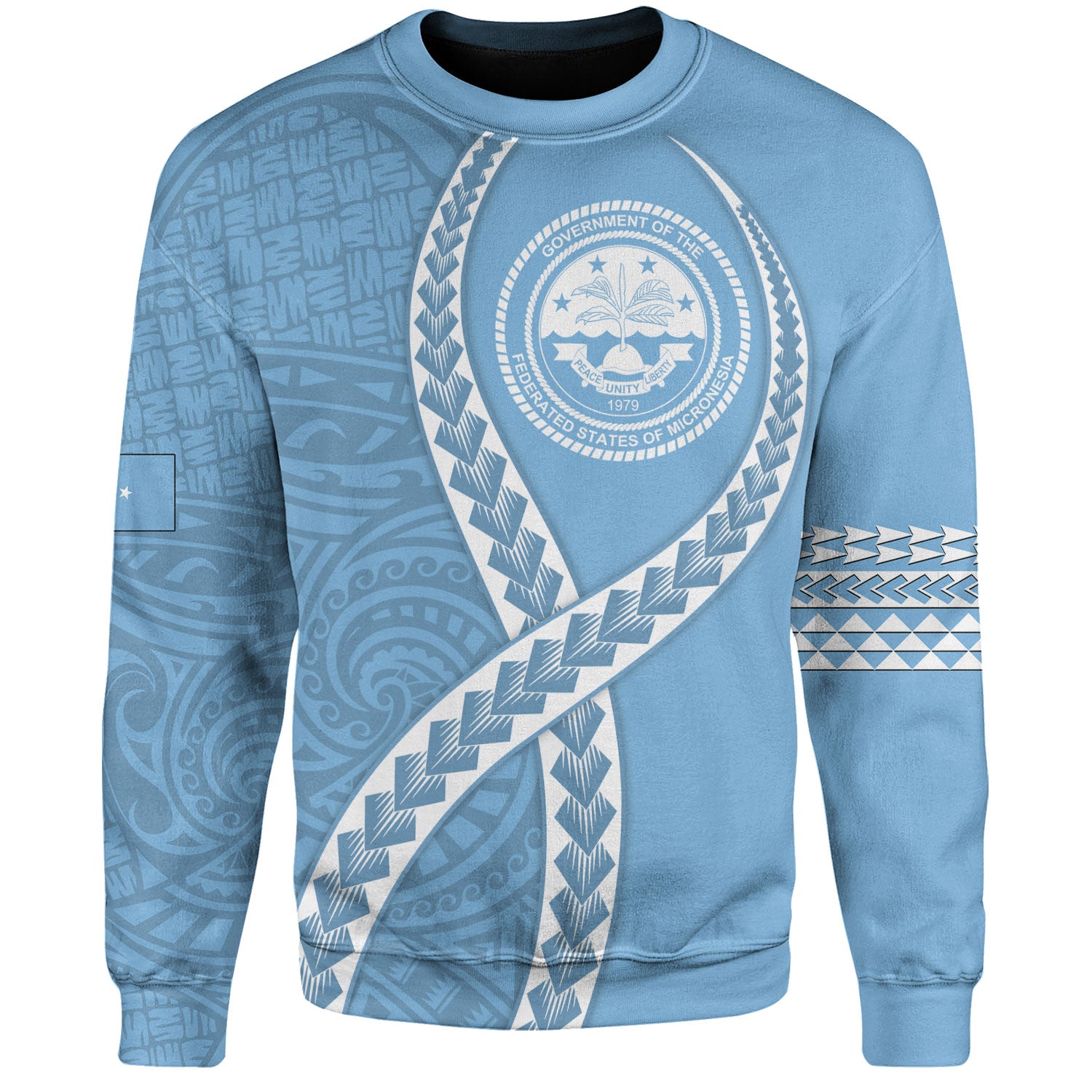 Federated States of Micronesia Sweatshirt Tribal Polynesian In My Heart