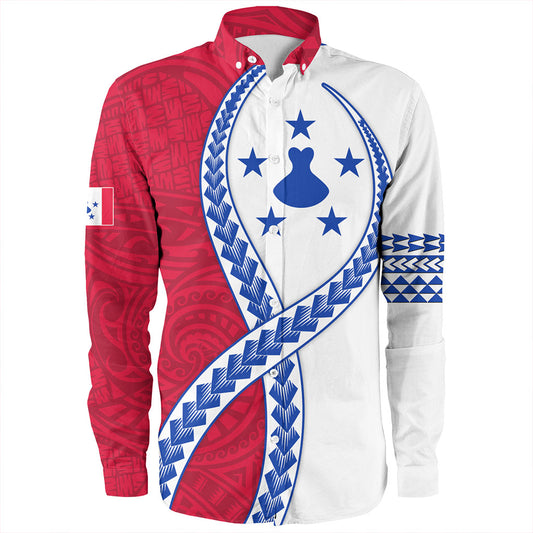 Austral Islands Long Sleeve Shirt Tribal Polynesian In My Heart