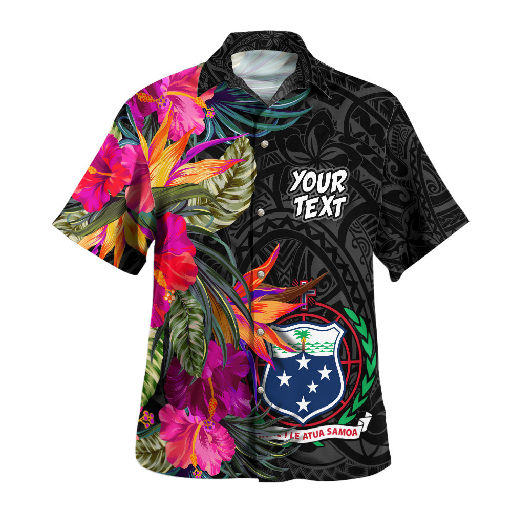 Samoa Hawaiian Shirt Polynesian Hibiscus Pattern