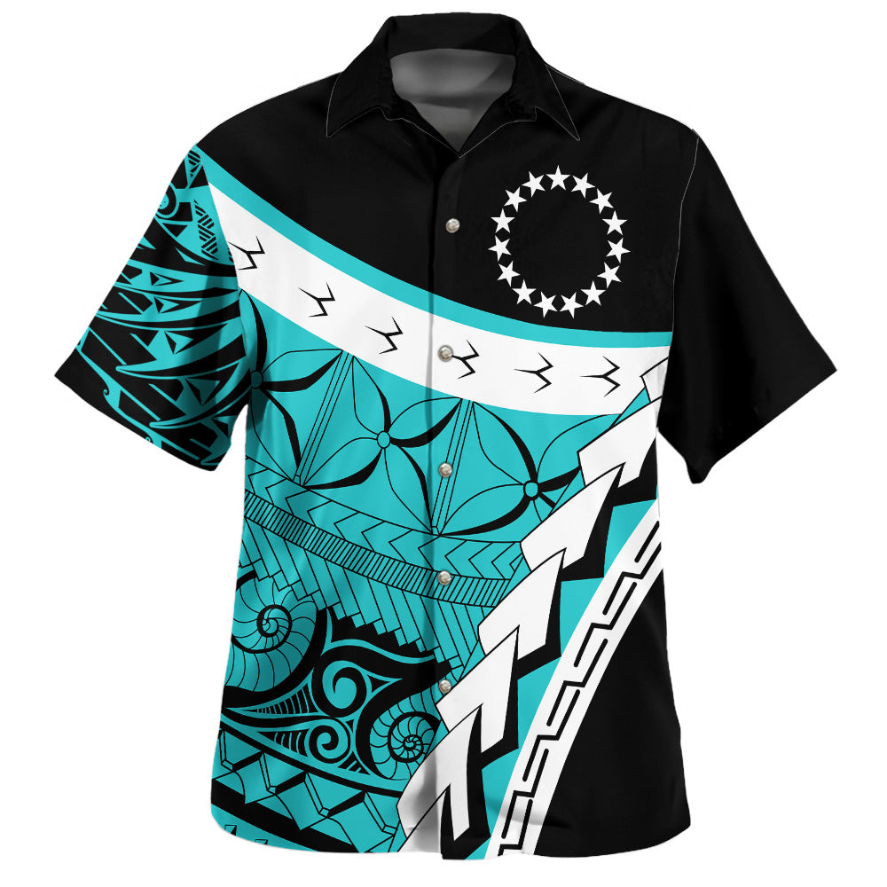 Cook Islands Custom Personalised Hawaiian Shirt - Proud Of Cook Islands