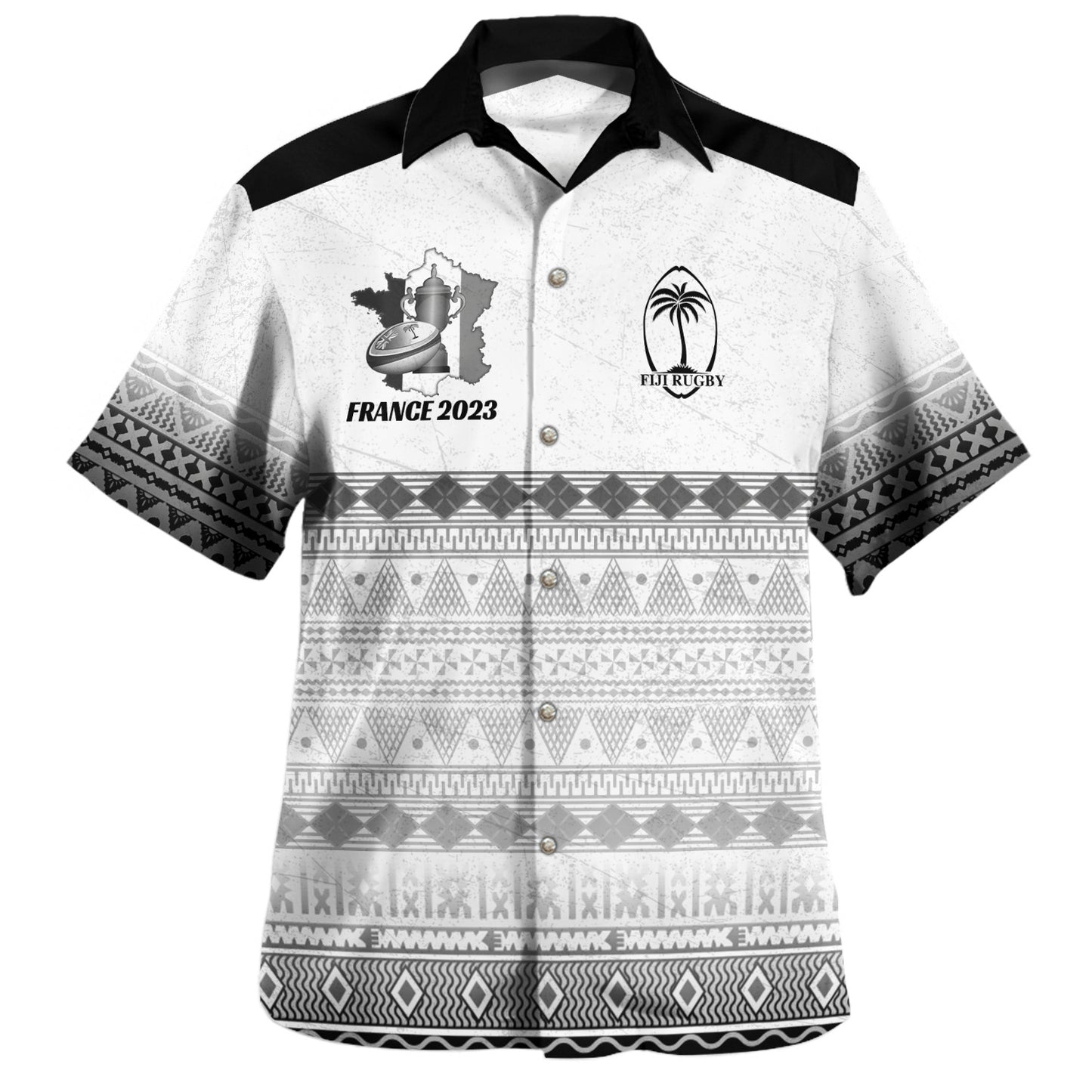 Fiji Hawaiian Shirt Fijian Rugby Style