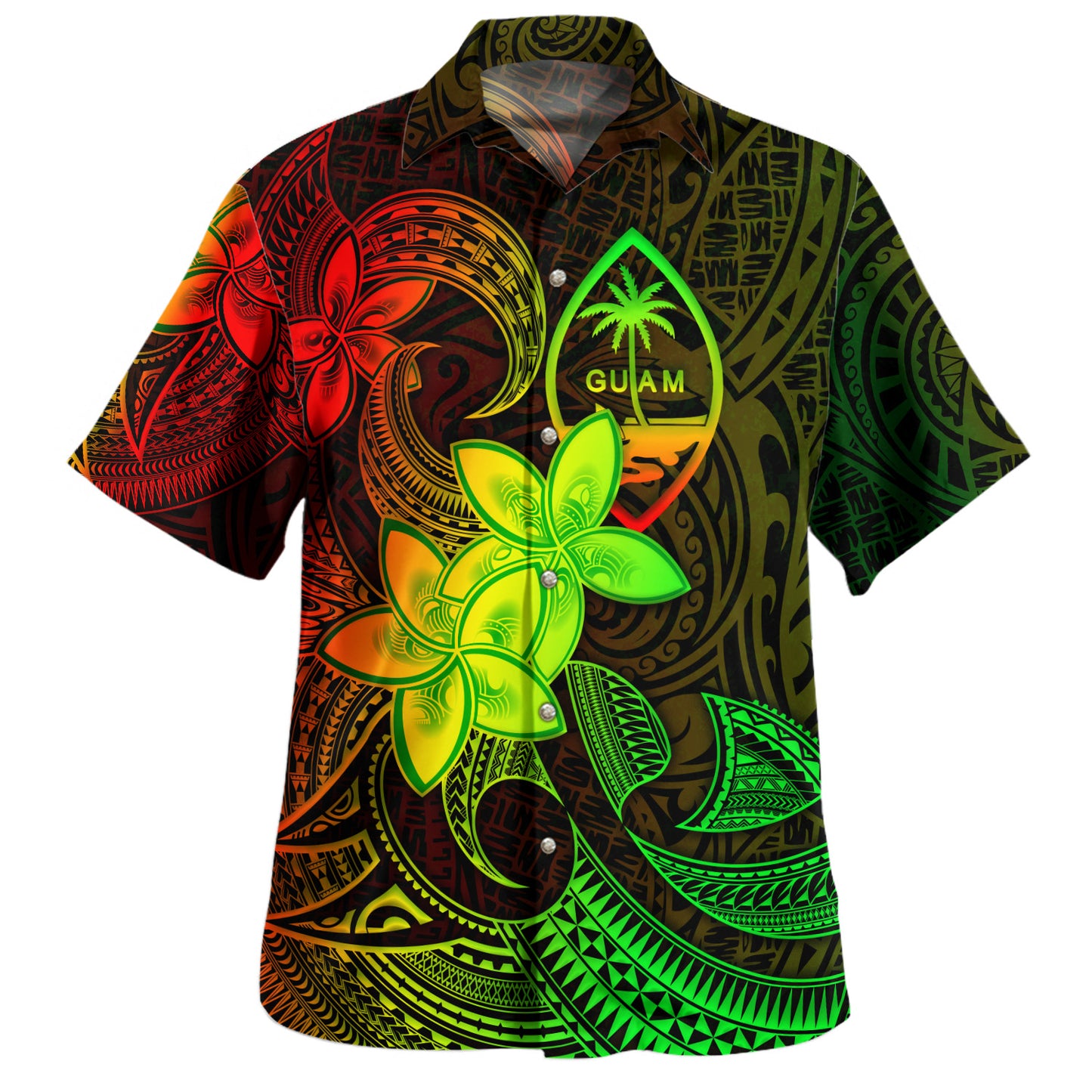 Federated States Of Micronesia Hawaiian Shirt Sea Turtle With Blooming Hibiscus Flowers Tribal Maroon