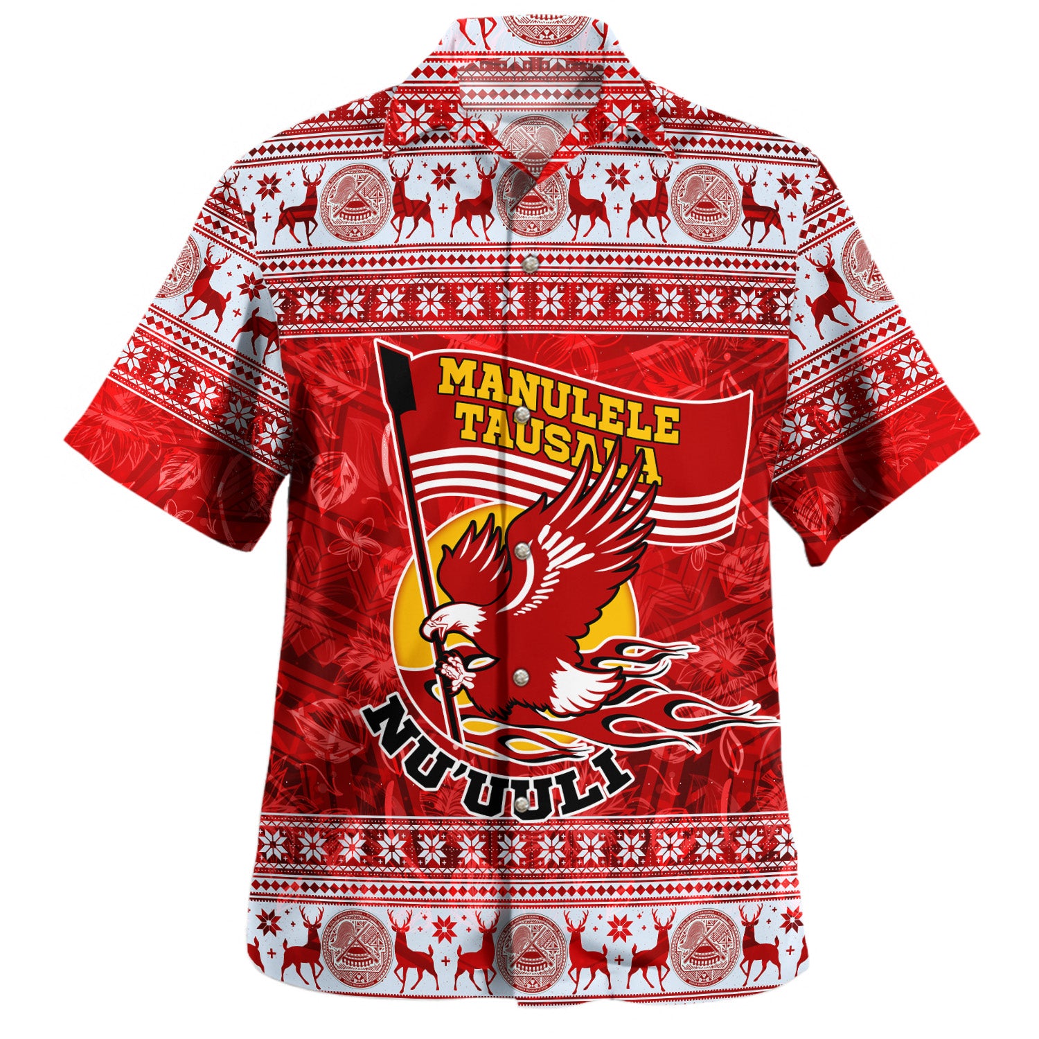 American Samoa Hawaiian Shirt Nu'uuli Christmas Style