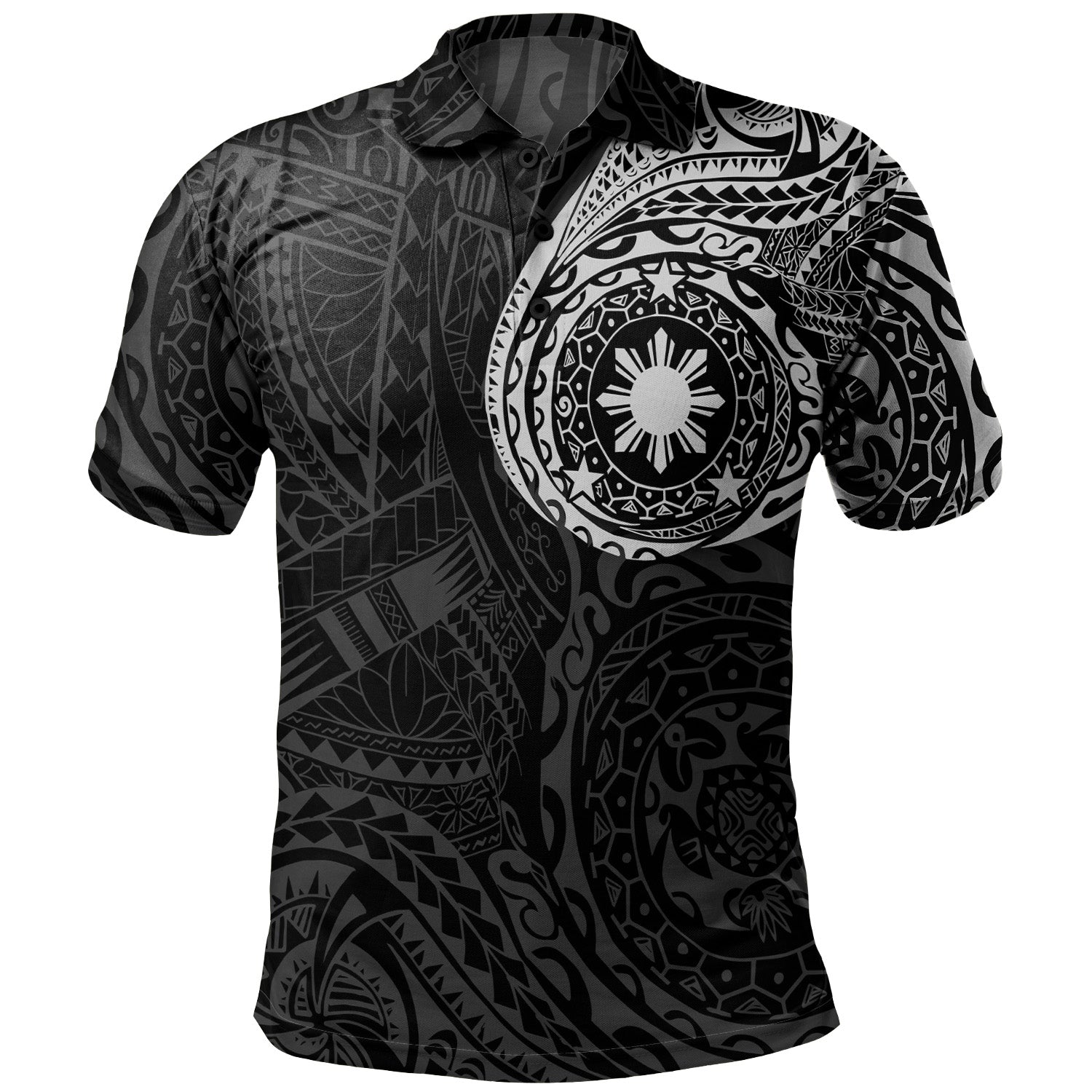 Philippines Filipinos Polynesian Tattoo Style Polo Shirt
